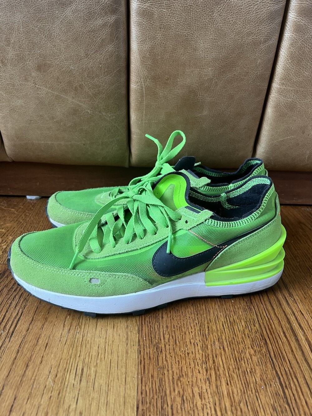 Size 10 - Nike Waffle One Electric Green Sneakers Shoes